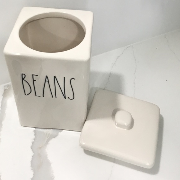 Rae Dunn Kitchen Rae Dunn Beans Ceramic Canister With Lid Nwt